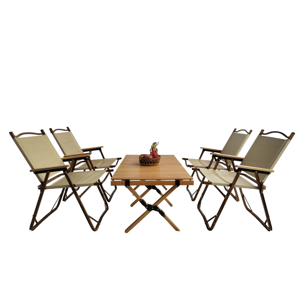 Multi-Function Foldable Dining Set – 1 Table & 4 Chairs | Indoor & Outdoor Use