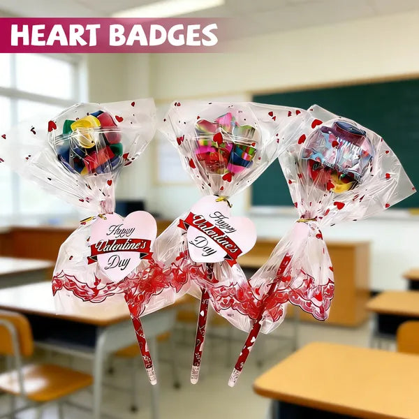 Valentine Special Candy Gifts for Kids – 24 Pack Giant Lollipop