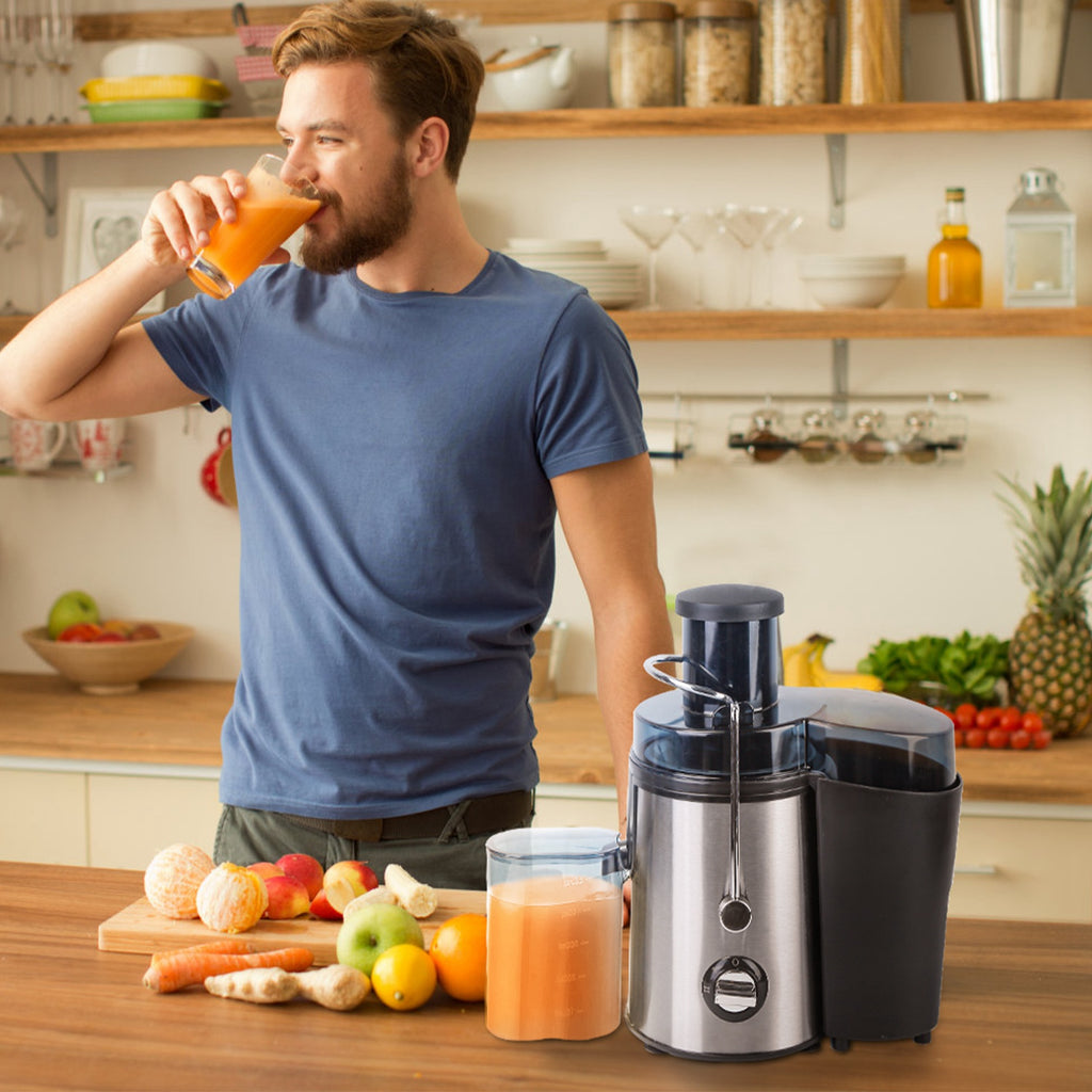 1000W High-Speed Centrifugal Juicer Machine – Wide Feed Chute, 2-Speed Juice Extractor with Pulp Collector