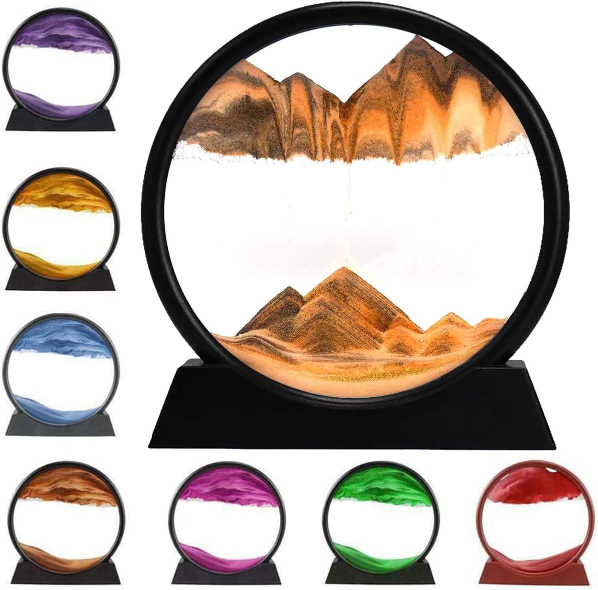 🌊 3D Dynamic Sand Art Liquid Motion – Moving Sand Art Picture (Purple)