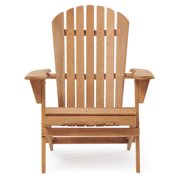 Wooden Outdoor Folding Adirondack Chair Set of 2 – Solid Wood Beach & Patio Lounge Chairs