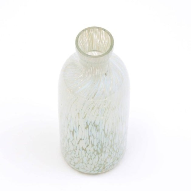 Decorative Splutter Glass Bottle Vase – Large Hurricane Style Home Décor