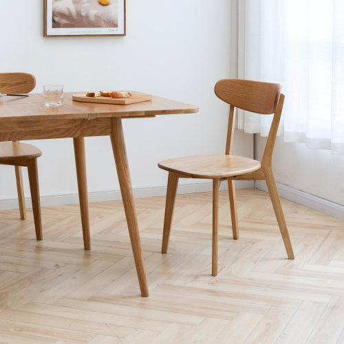 Solid Oak Wood Dining Chair – FAS Grade Natural Wooden Chair