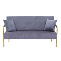 Modern Velvet Loveseat Sofa for Living Room – Stylish 2-Seater Couch
