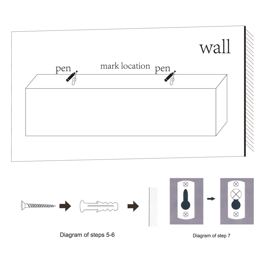 23.6" Floating Wall Shelves – Maple Wood Wall-Mounted Shelves with Invisible Brackets