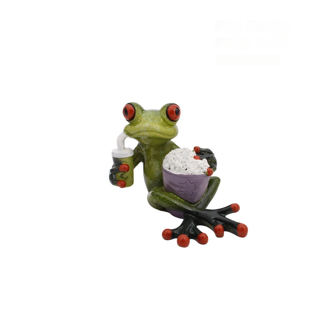 Frog Resin Home Decoration – Pastoral Resin Crafts for Living Room & Study