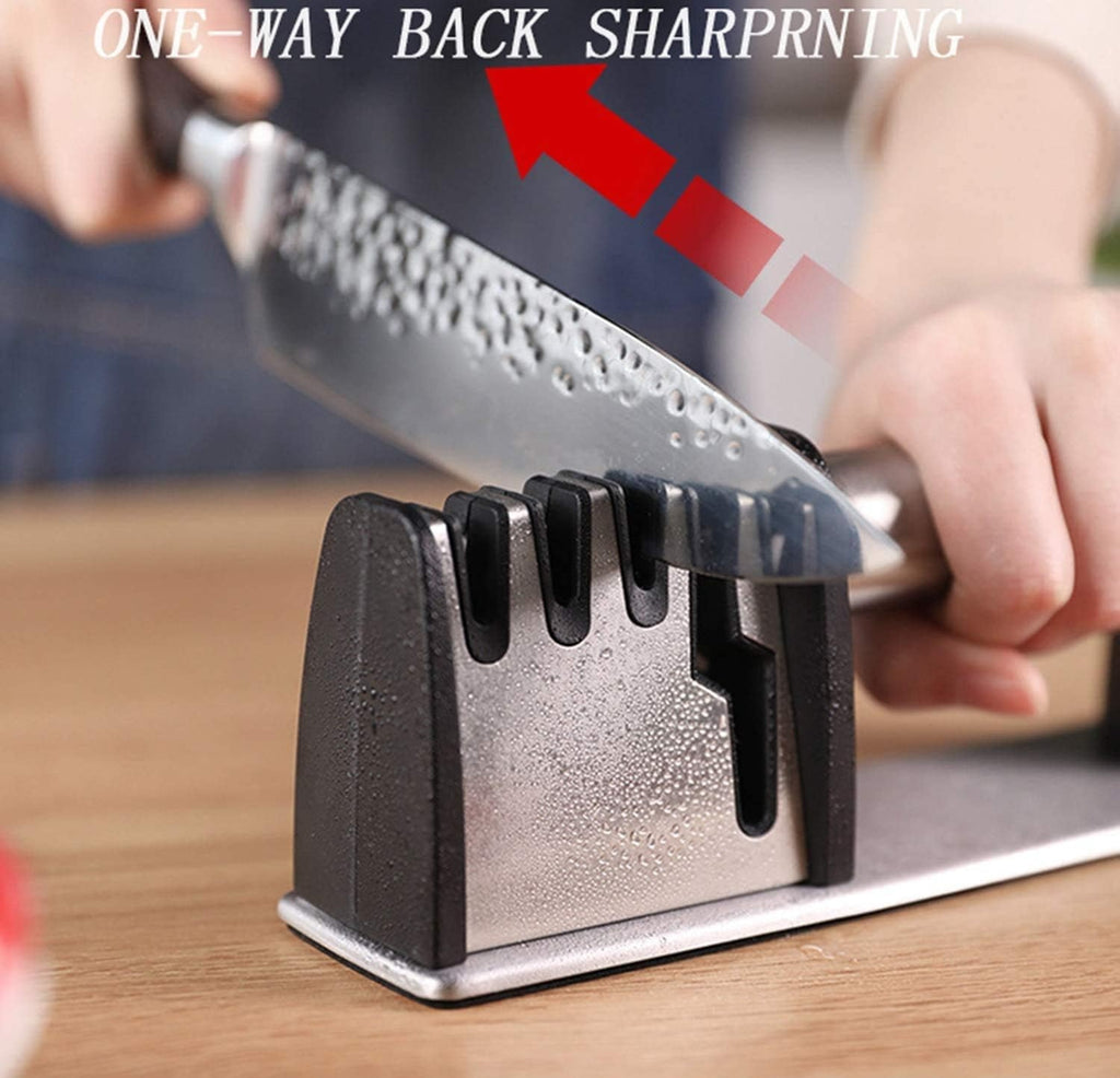 4-in-1 Kitchen Blade & Scissor Sharpening Tool – Compact, Fast & Easy Knife Sharpener