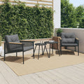 4-Piece Balcony Furniture Set with Cushions – Modern Outdoor Garden Bench & Coffee Table Set