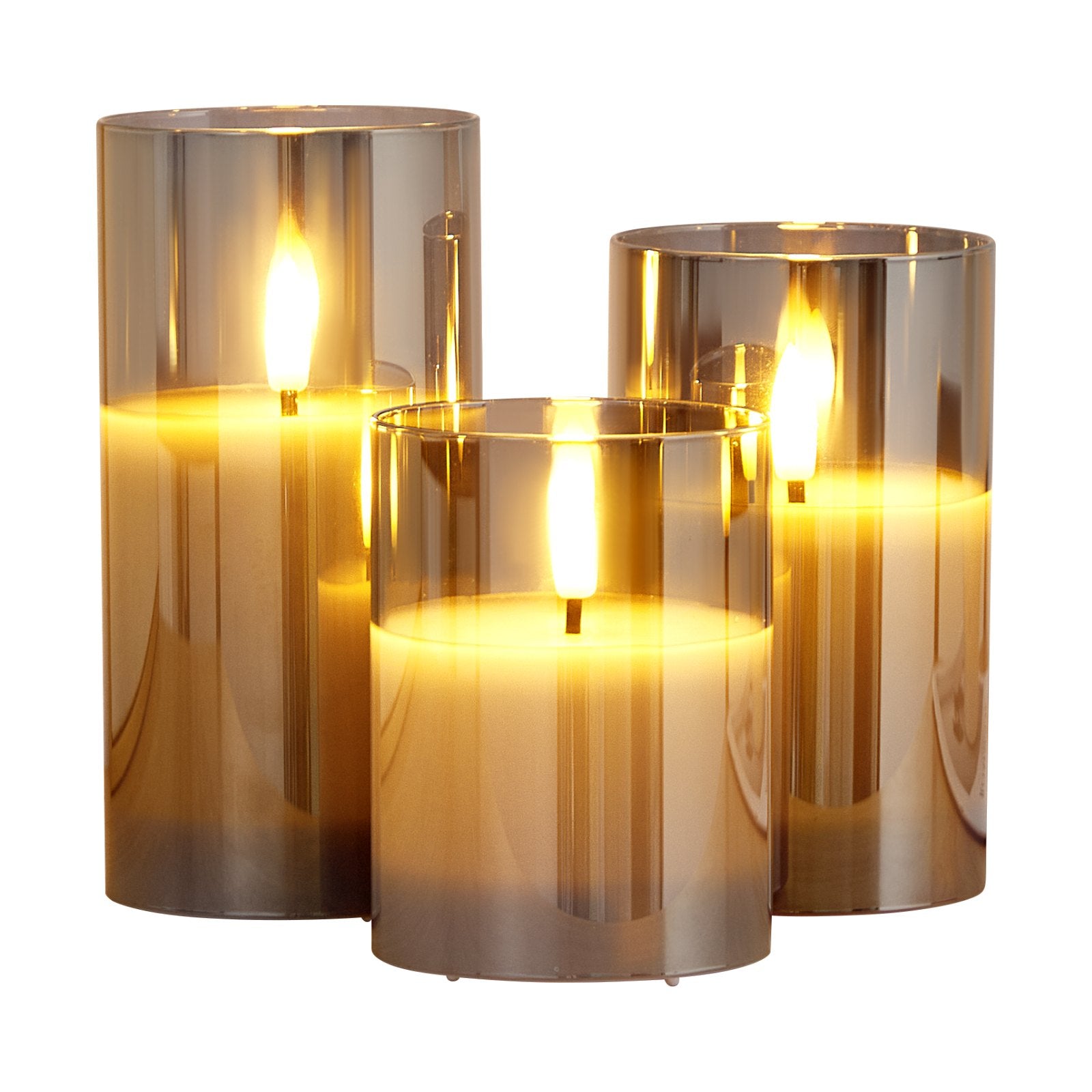 Flameless LED Candles 3-Pack – Battery Operated with Remote Control for Safe & Cozy Ambiance