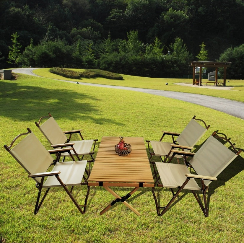 Multi-Function Foldable Dining Set – 1 Table & 4 Chairs | Indoor & Outdoor Use