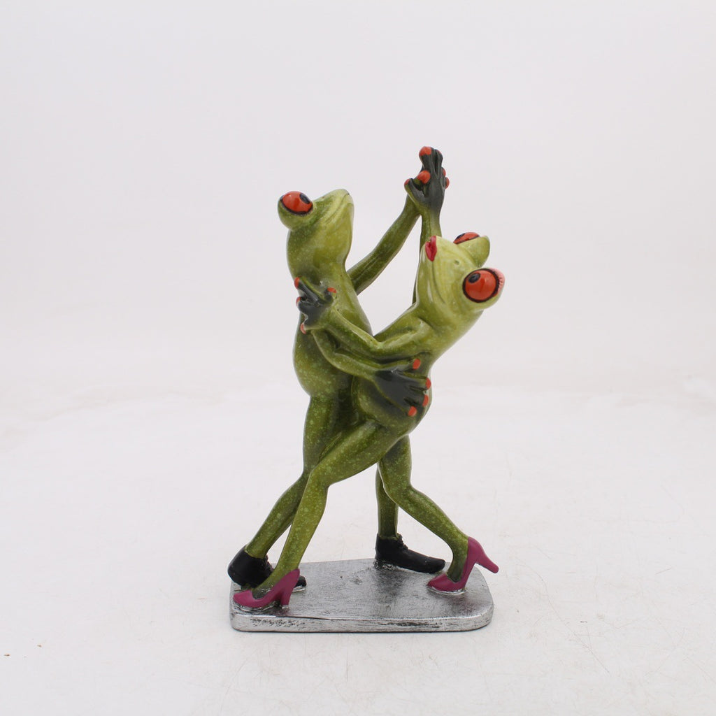 frog resin home decor statue for living room shelf