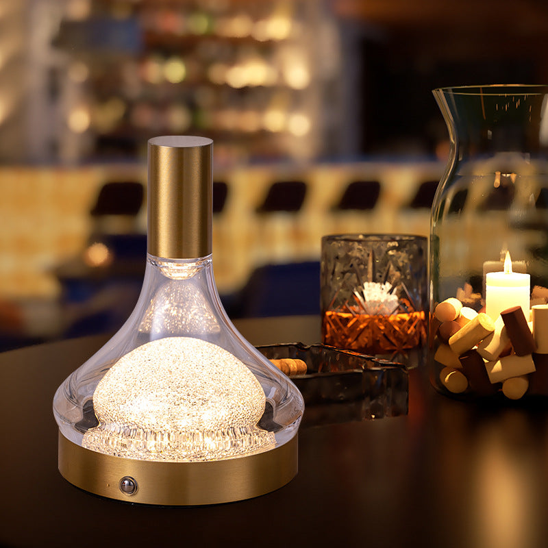 rechargeable table lamp cordless LED retro bar light