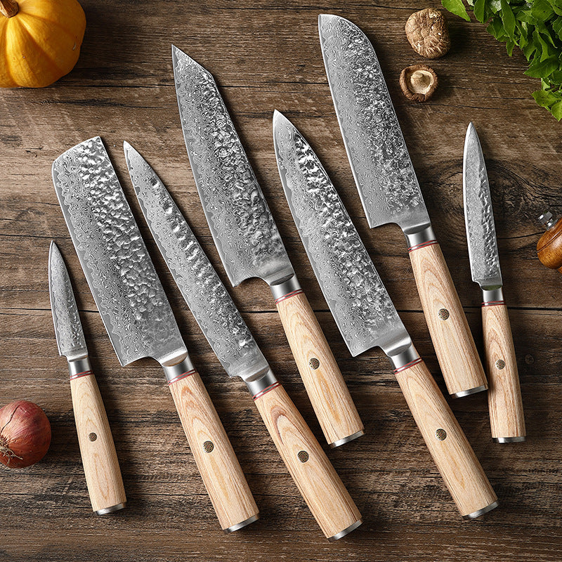 Damascus steel kitchen knife professional chef knife for precision cutting