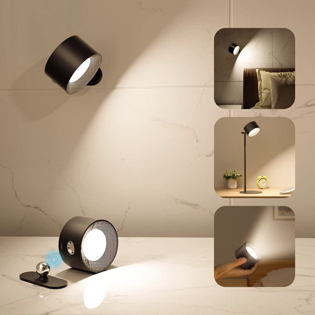 touch LED lamp punch free wall mounted wireless light